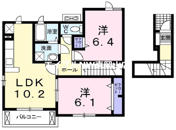 メゾン・ド・ソレイユＣの物件間取画像